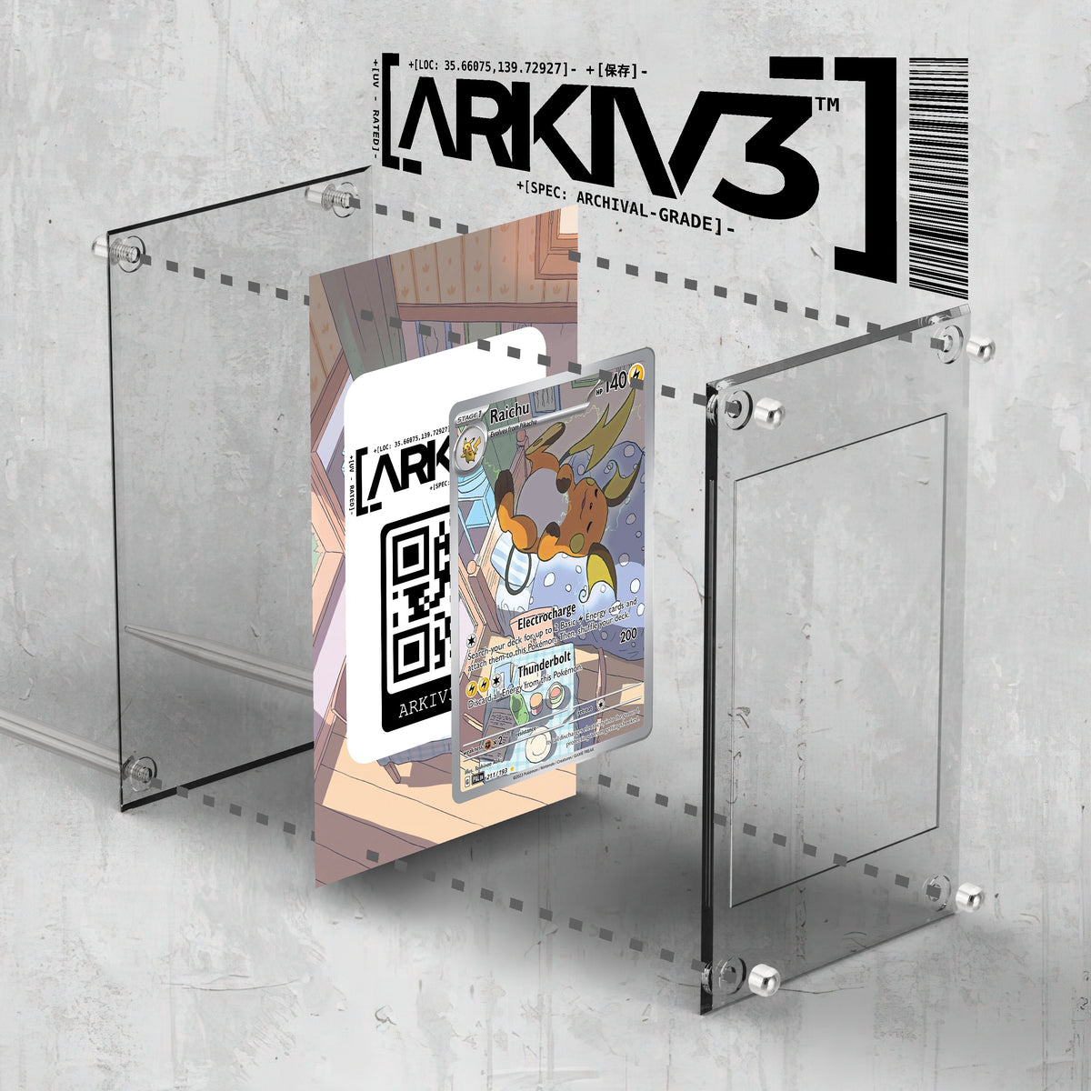[UNIT: 211/193] // Raichu Extended Art Display Case - Raw
