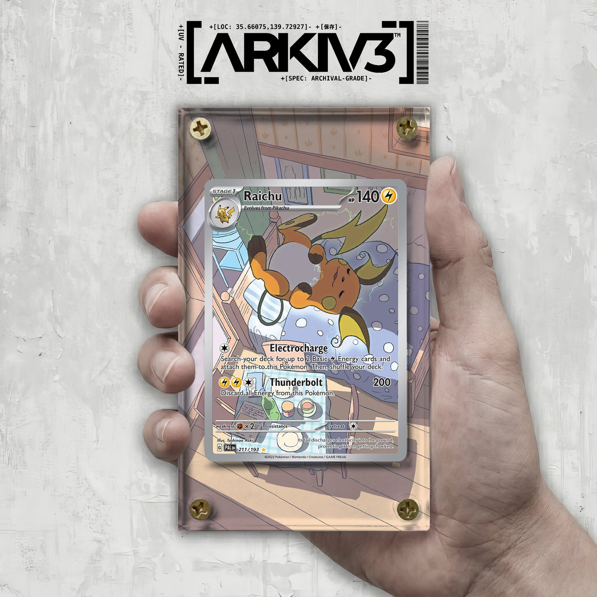[UNIT: 211/193] // Raichu Extended Art Display Case - Raw