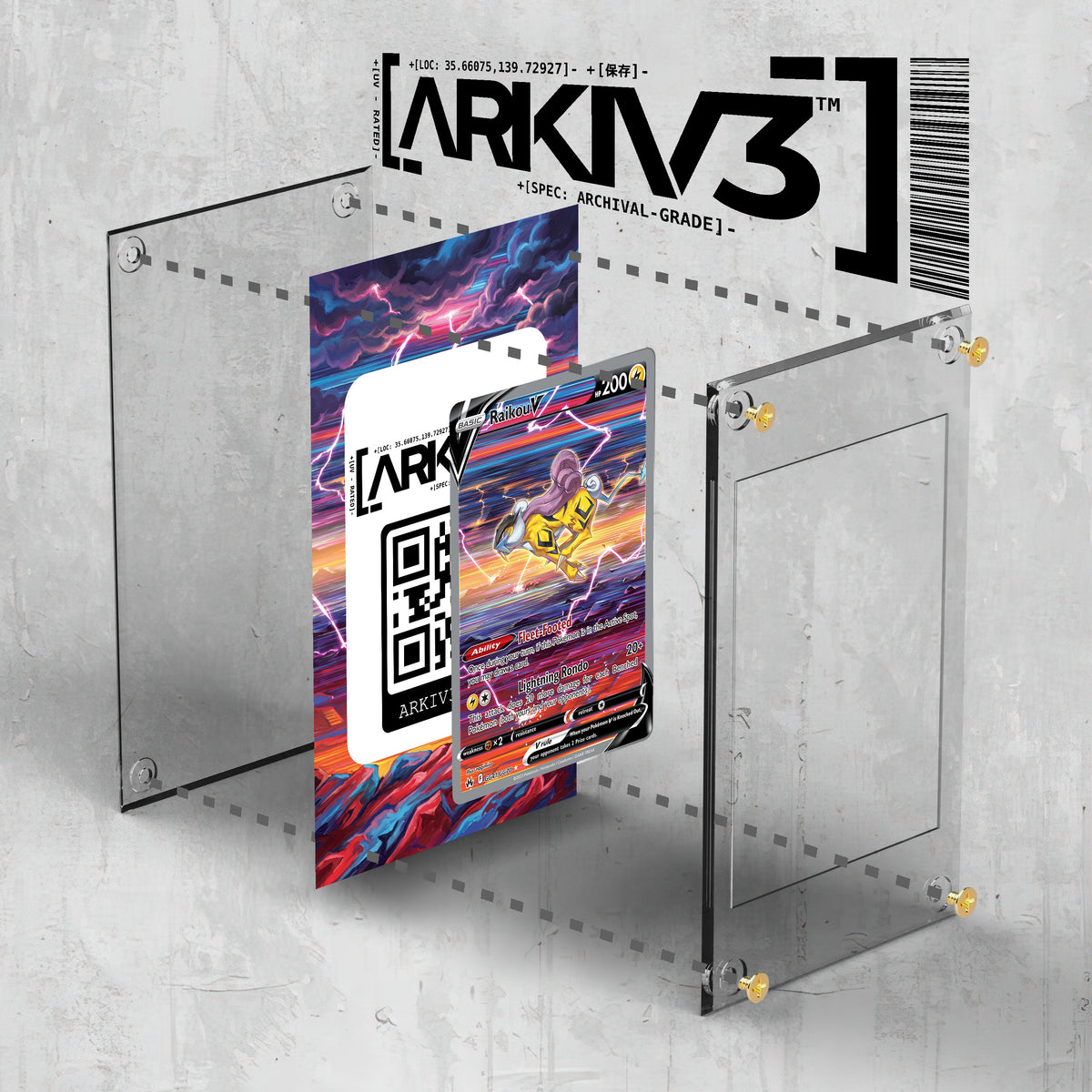[UNIT: GG41/70] // Raikou V Extended Art Display Case - Raw