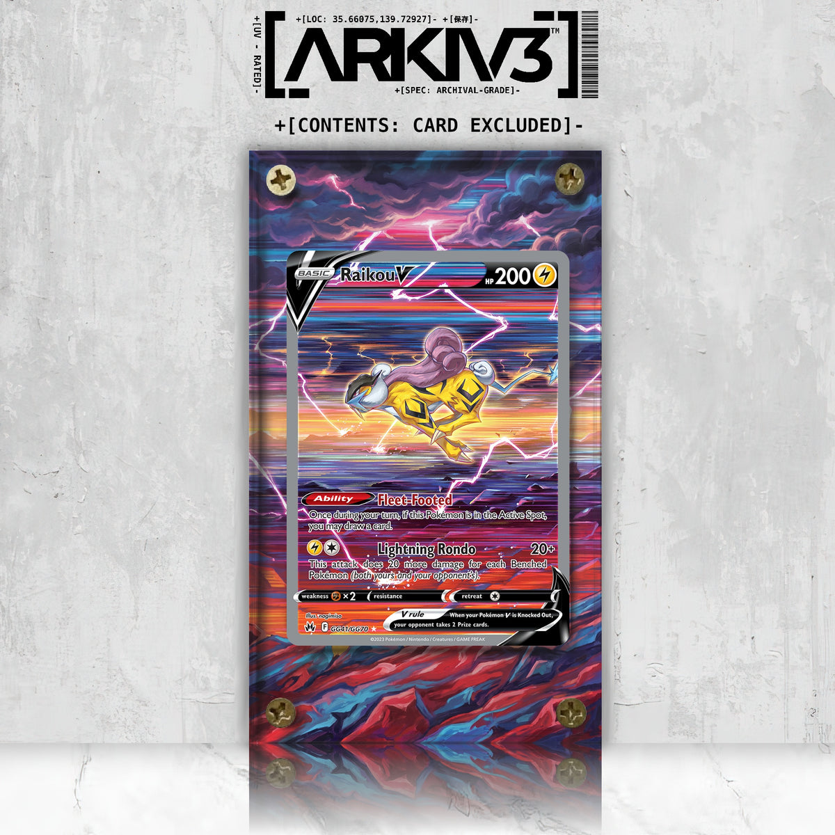 [UNIT: GG41/70] // Raikou V Extended Art Display Case - Raw