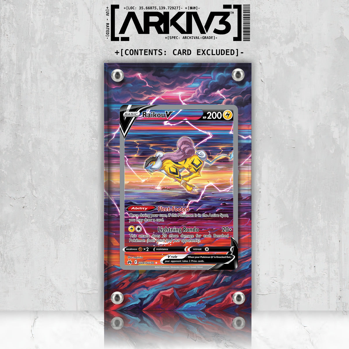 [UNIT: GG41/70] // Raikou V Extended Art Display Case - Raw
