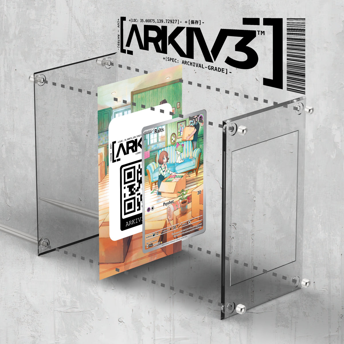 [UNIT: 211/198] // Ralts Extended Art Display Case - Raw