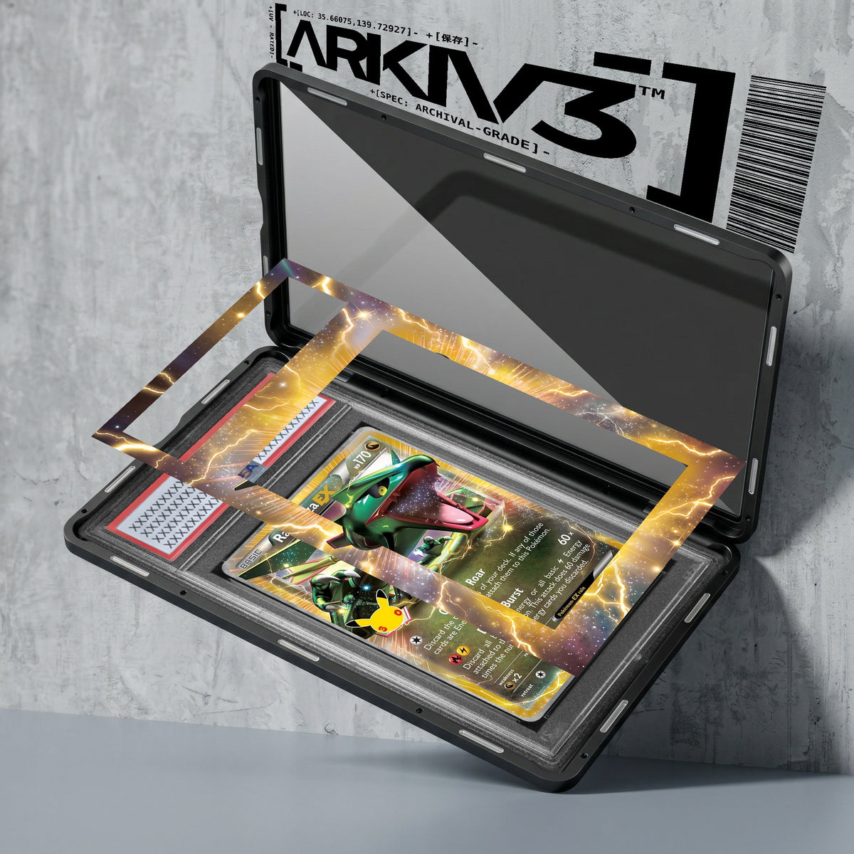 ARKIV3 PSA graded exploded mockup