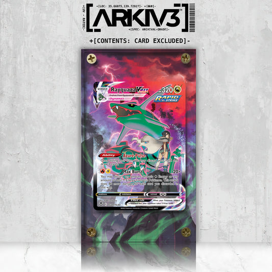 [UNIT: TG20/TG30] // Rayquaza VMAX Extended Art Display Case - Raw