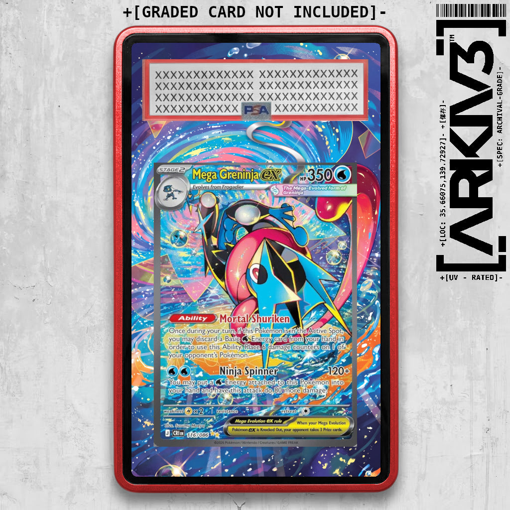 [UNIT: 116/086] // Mega Greninja ex Extended Art Display Case - Graded