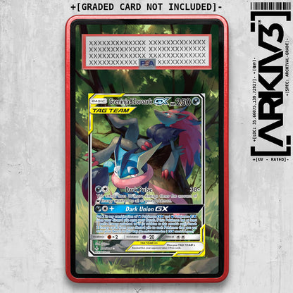 [UNIT: 201/214 // Greninja & Zoroark GX Extended Art Display Case - Graded