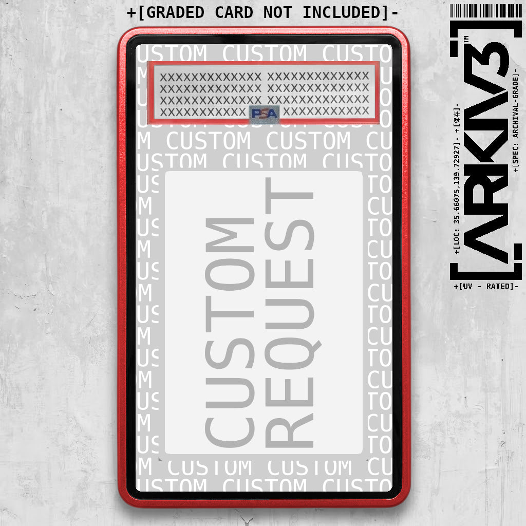 Custom Extended Art Display Case - Graded