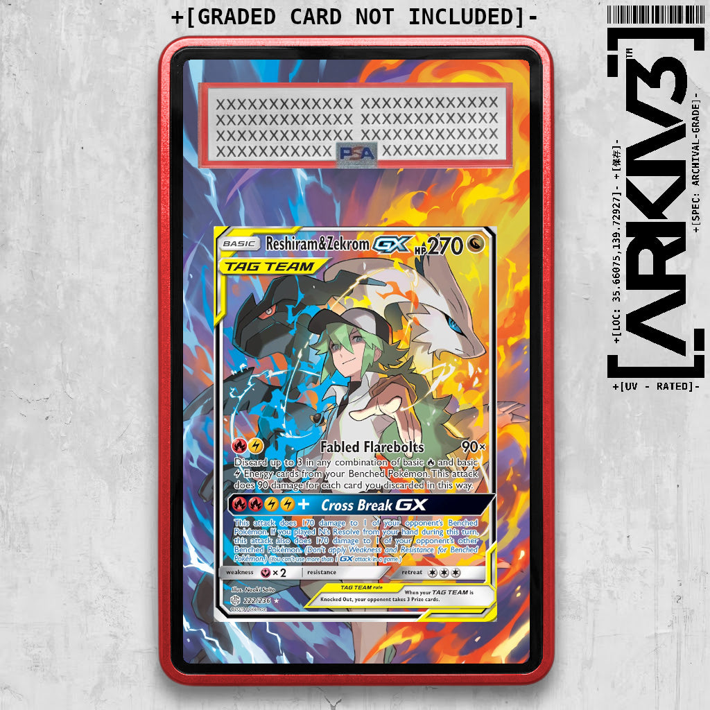 [UNIT: 222/236] // Reshiram & Zekrom GX Extended Art Display Case - Graded