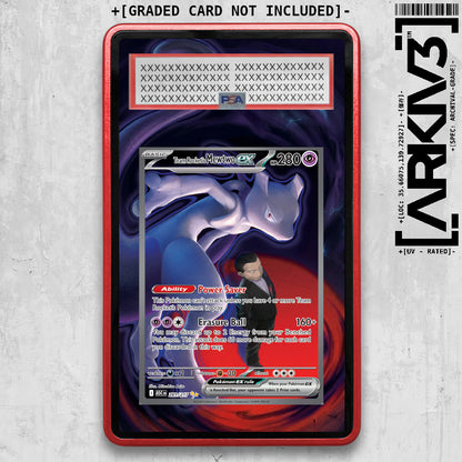 [UNIT: 281/217] // Team Rocket's Mewtwo ex Extended Art Display Case - Graded