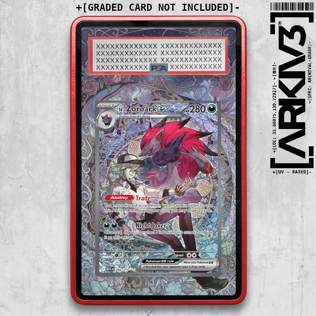 [UNIT: 286/217] // N's Zoroark ex Extended Art Display Case - Graded