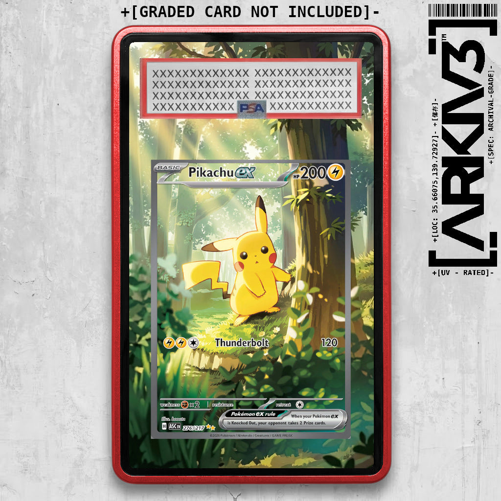 [UNIT: 276/217] // Pikachu ex Extended Art Display Case - Graded