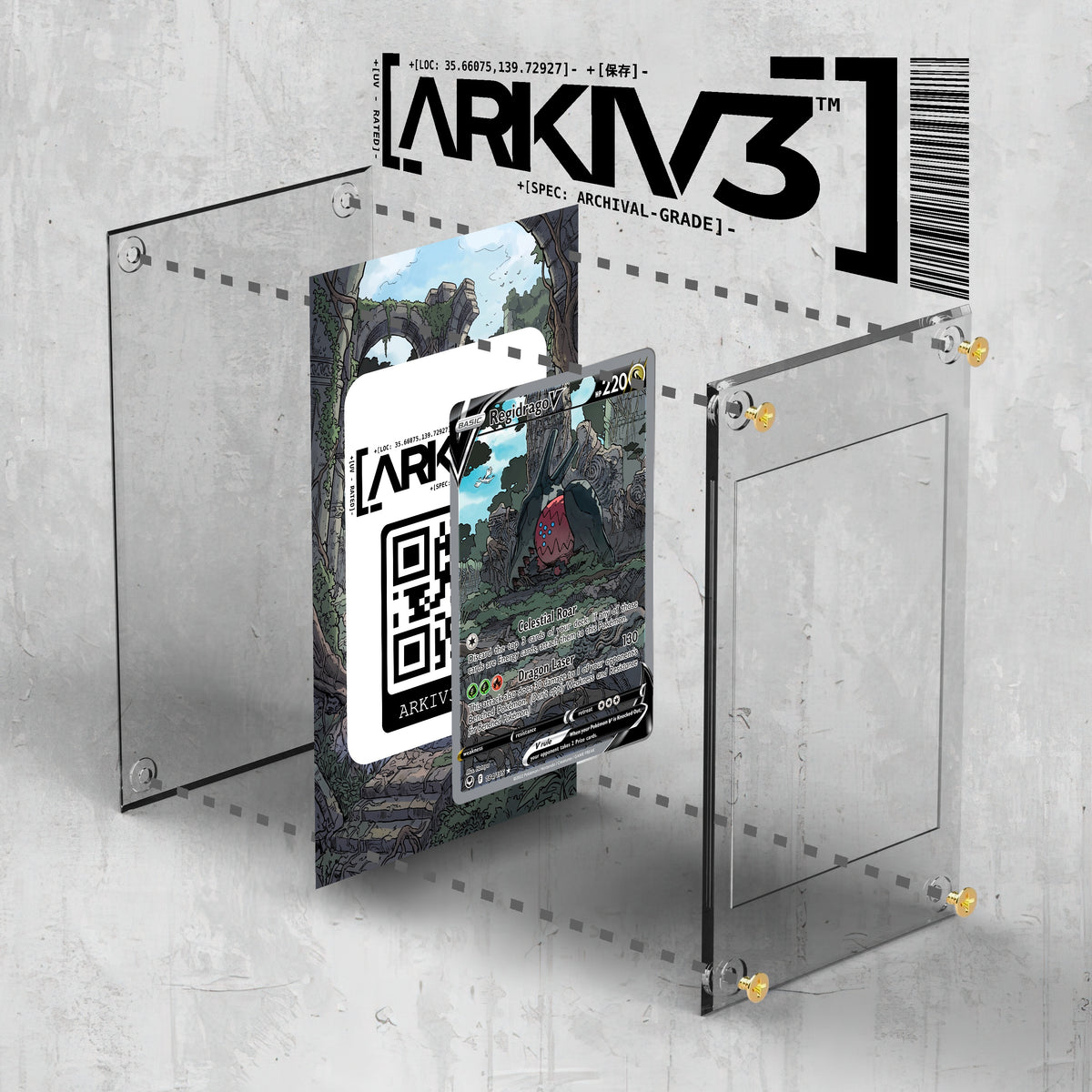 [UNIT: 184/195] // Regidrago V Extended Art Display Case - Raw