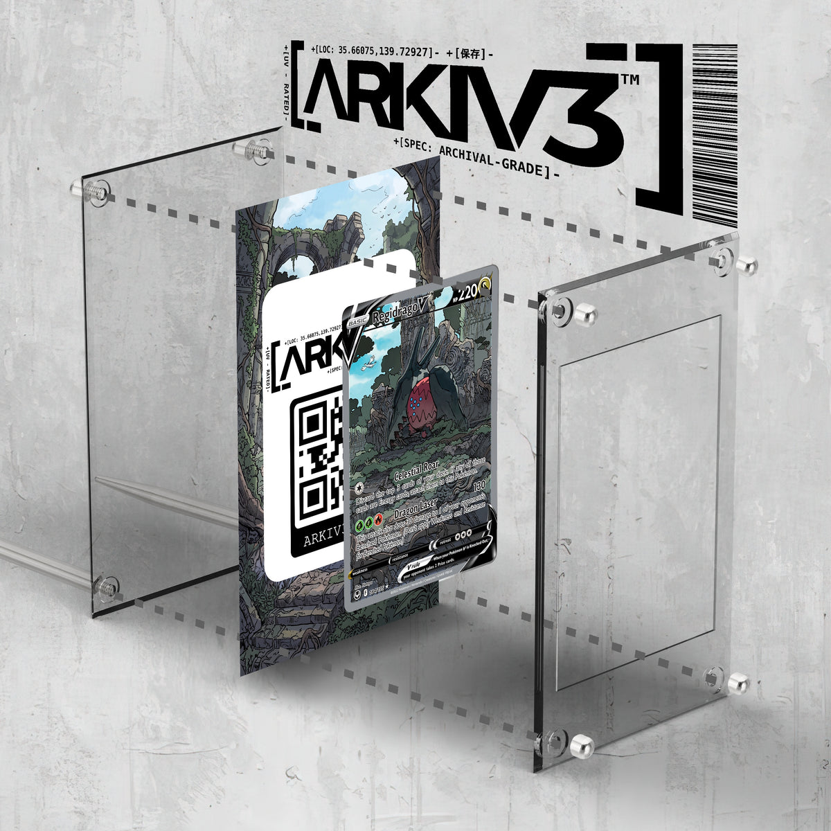 [UNIT: 184/195] // Regidrago V Extended Art Display Case - Raw