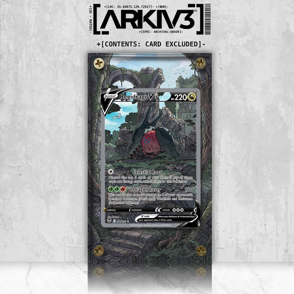 [UNIT: 184/195] // Regidrago V Extended Art Display Case - Raw