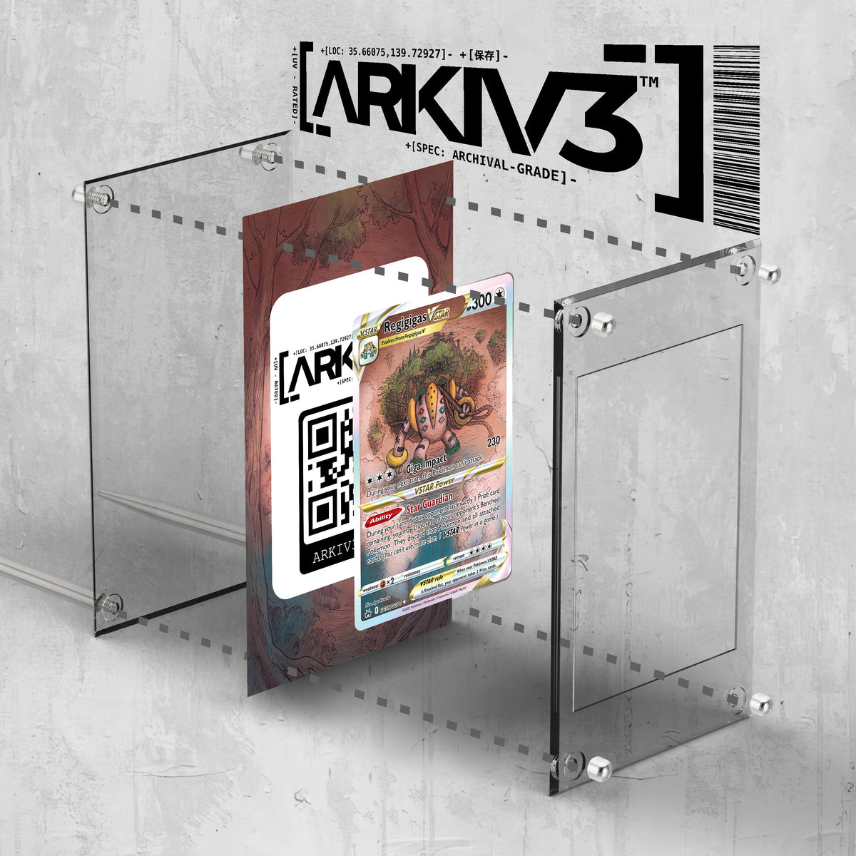 [UNIT: GG55/70] // Regigigas VSTAR Extended Art Display Case - Raw