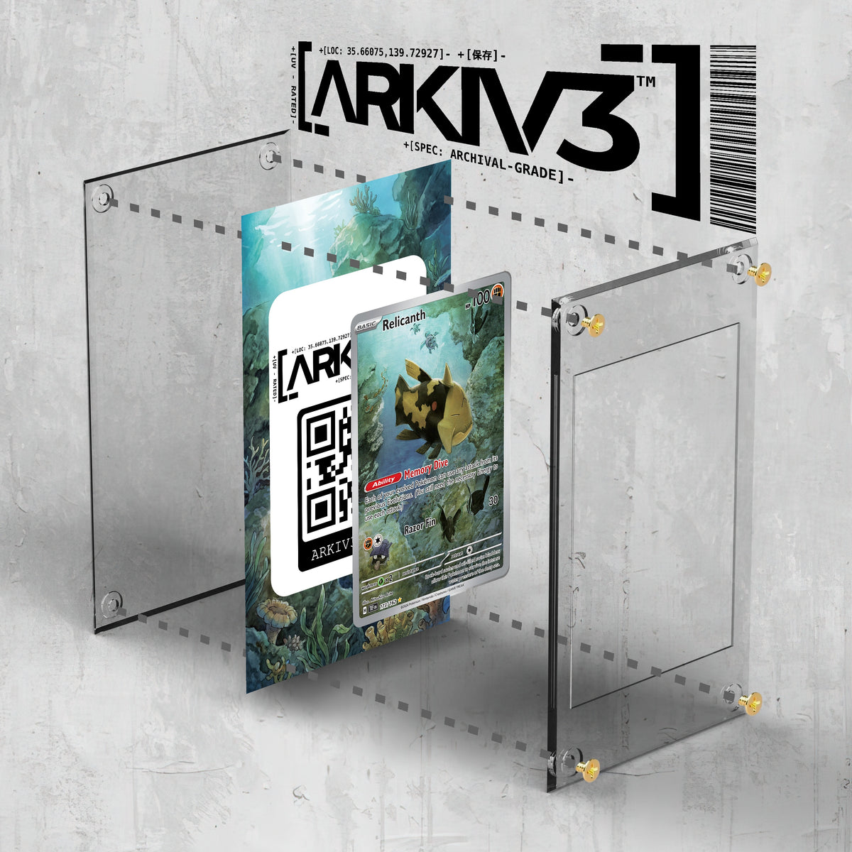 [UNIT: 173/162] // Relicanth Extended Art Display Case - Raw