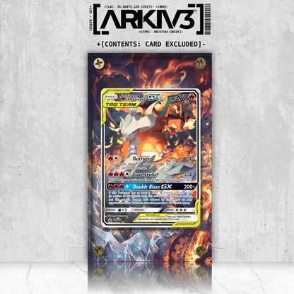 [UNIT: SM201/248] // Reshiram & Charizard-GX Extended Art Display Case - Raw