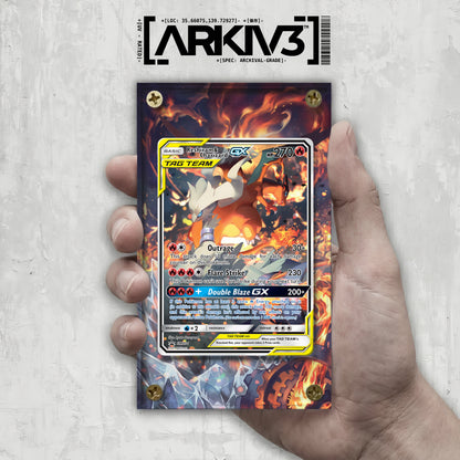 [UNIT: SM201/248] // Reshiram & Charizard-GX Extended Art Display Case - Raw