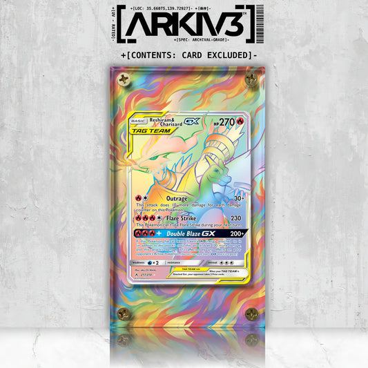 [UNIT: 217/214] // Reshiram & Charizard GX Extended Art Display Case - Raw