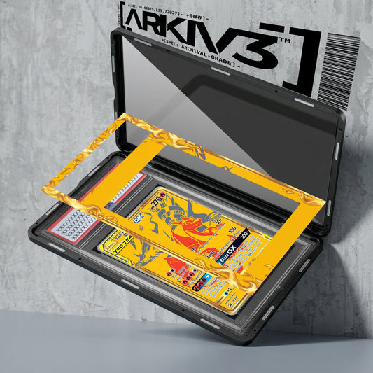 ARKIV3 PSA graded exploded mockup