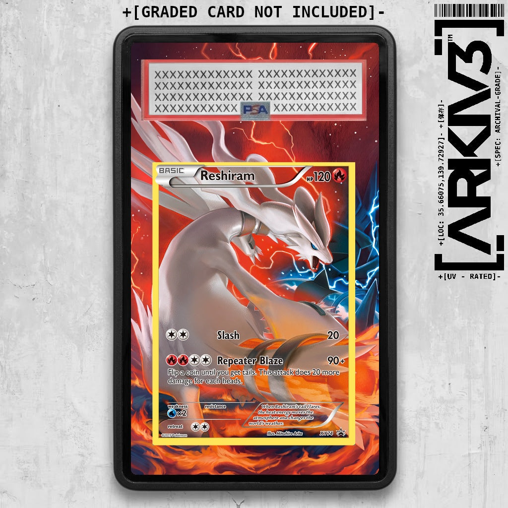 [UNIT: XY74/211] // Reshiram Extended Art Display Case - Graded
