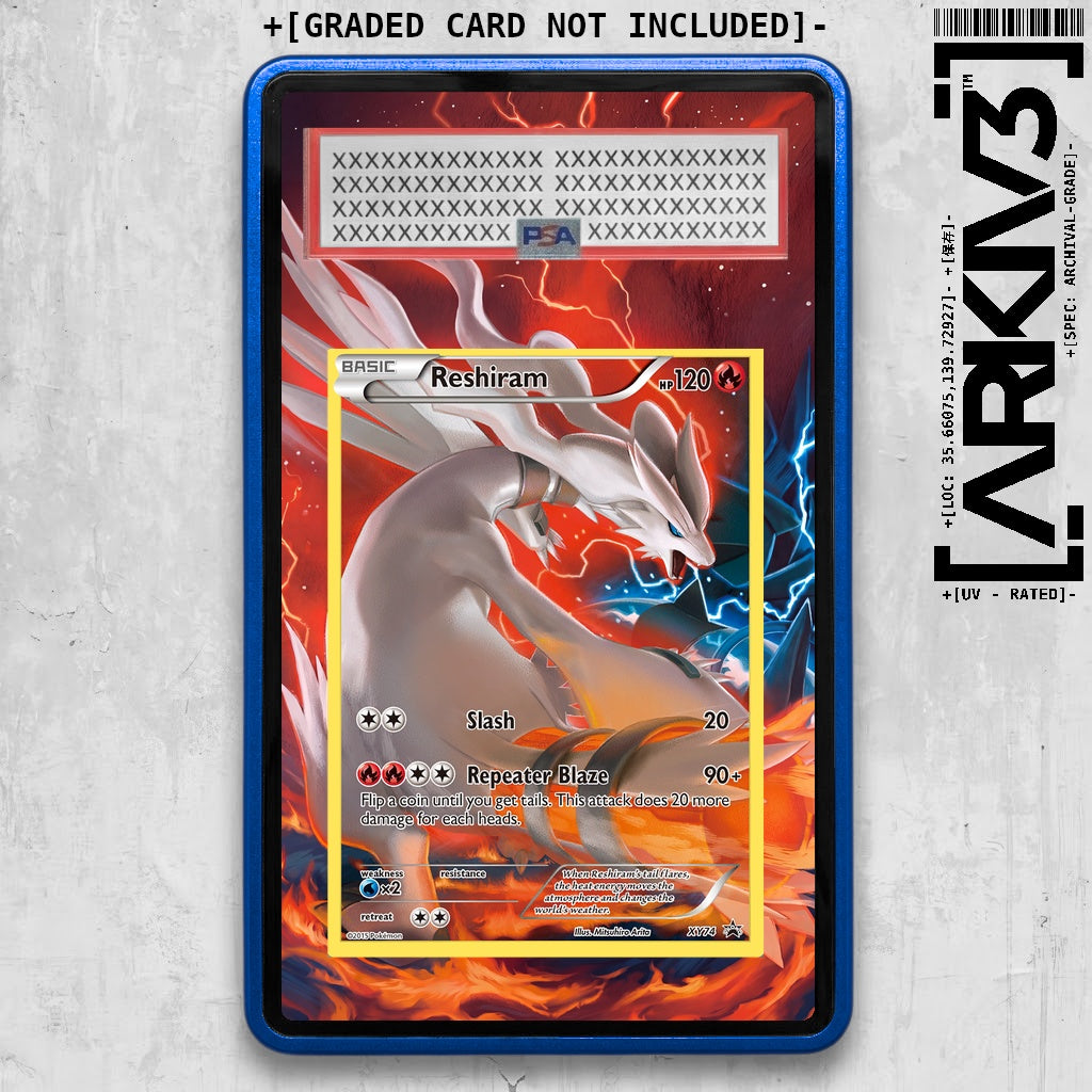 [UNIT: XY74/211] // Reshiram Extended Art Display Case - Graded