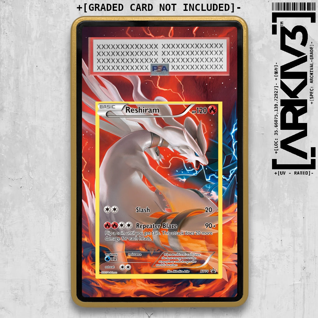 [UNIT: XY74/211] // Reshiram Extended Art Display Case - Graded