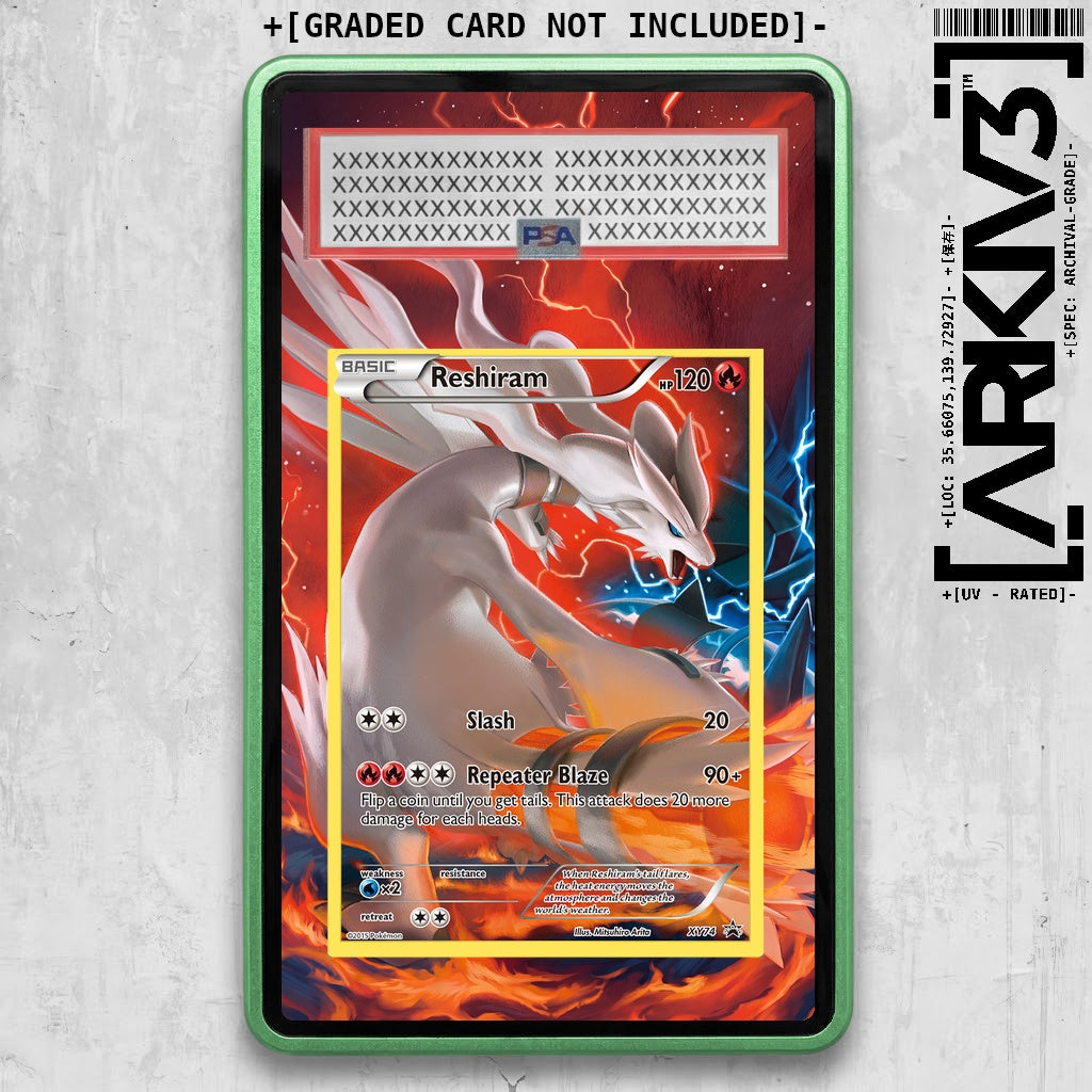 [UNIT: XY74/211] // Reshiram Extended Art Display Case - Graded