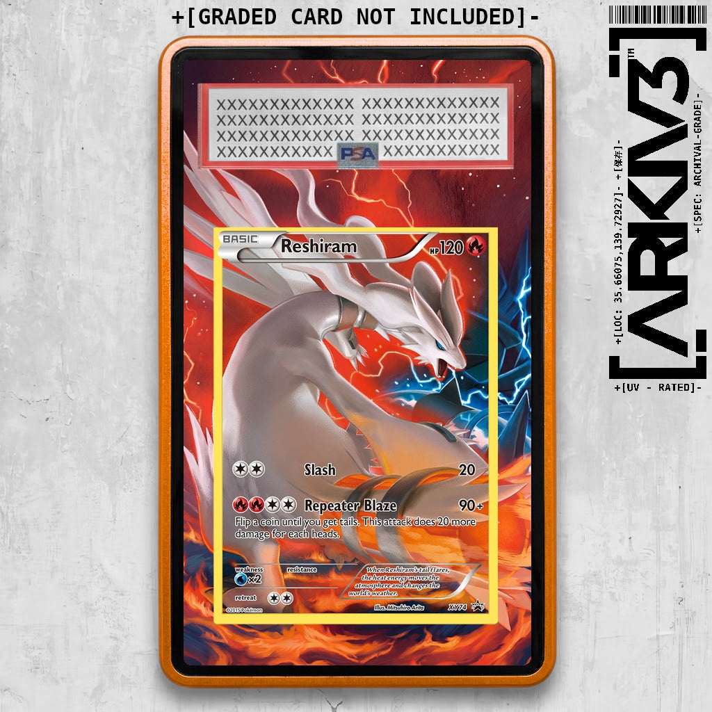 [UNIT: XY74/211] // Reshiram Extended Art Display Case - Graded