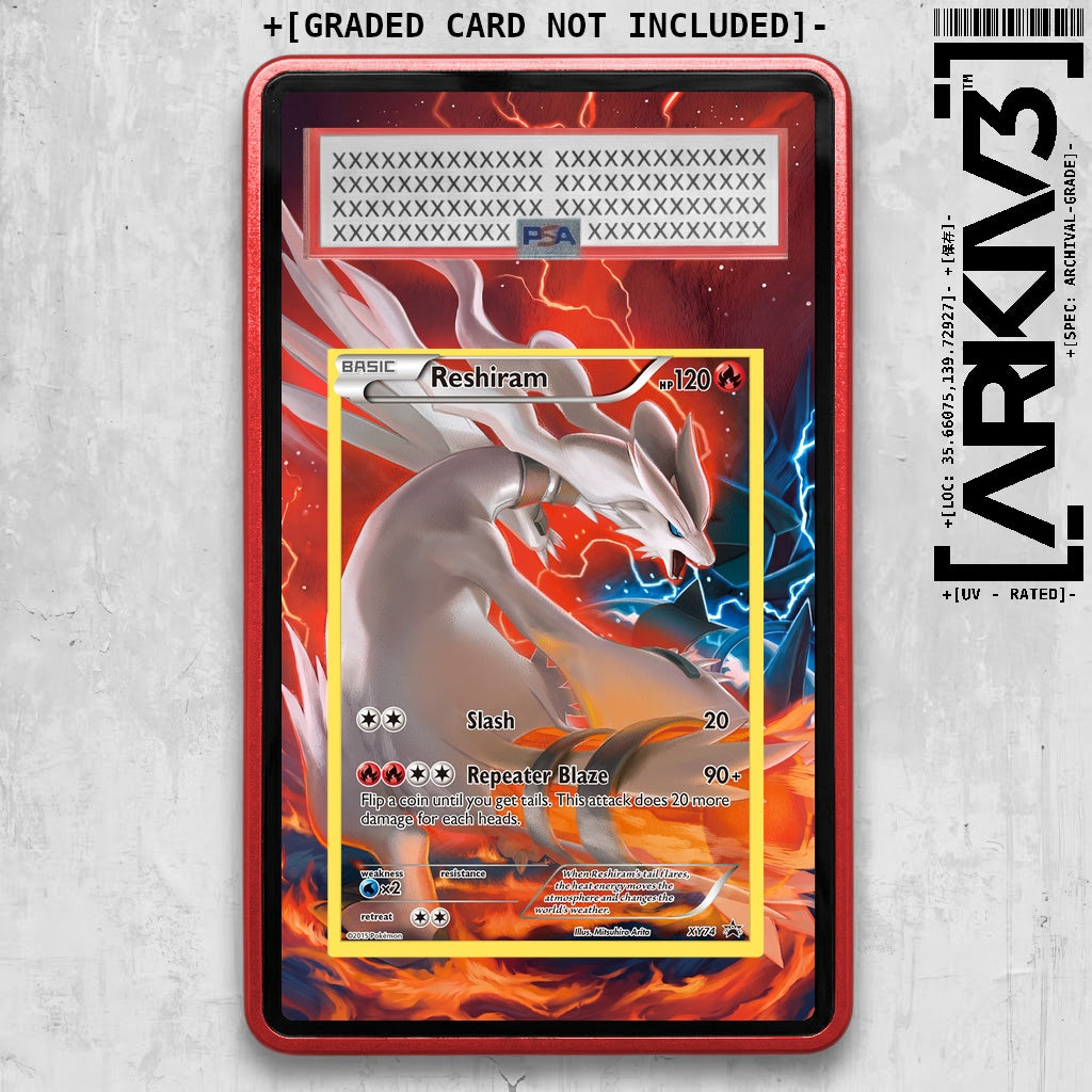 [UNIT: XY74/211] // Reshiram Extended Art Display Case - Graded