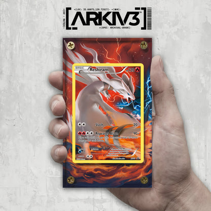[UNIT: XY74/211] // Reshiram Extended Art Display Case - Raw
