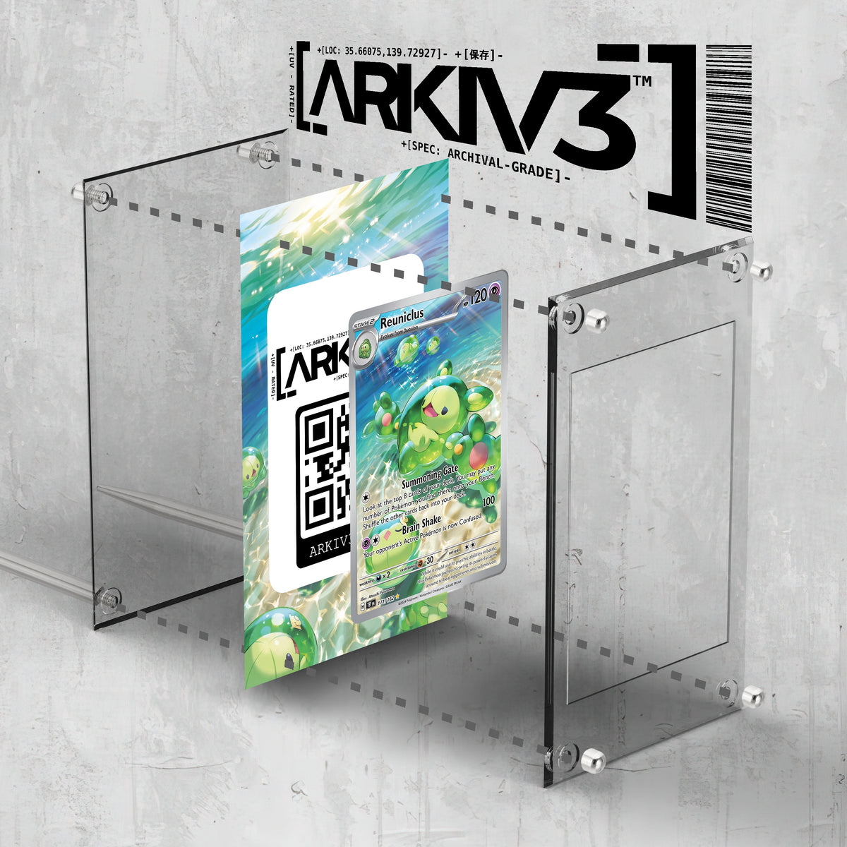 [UNIT: 171/162] // Reuniclus Extended Art Display Case - Raw