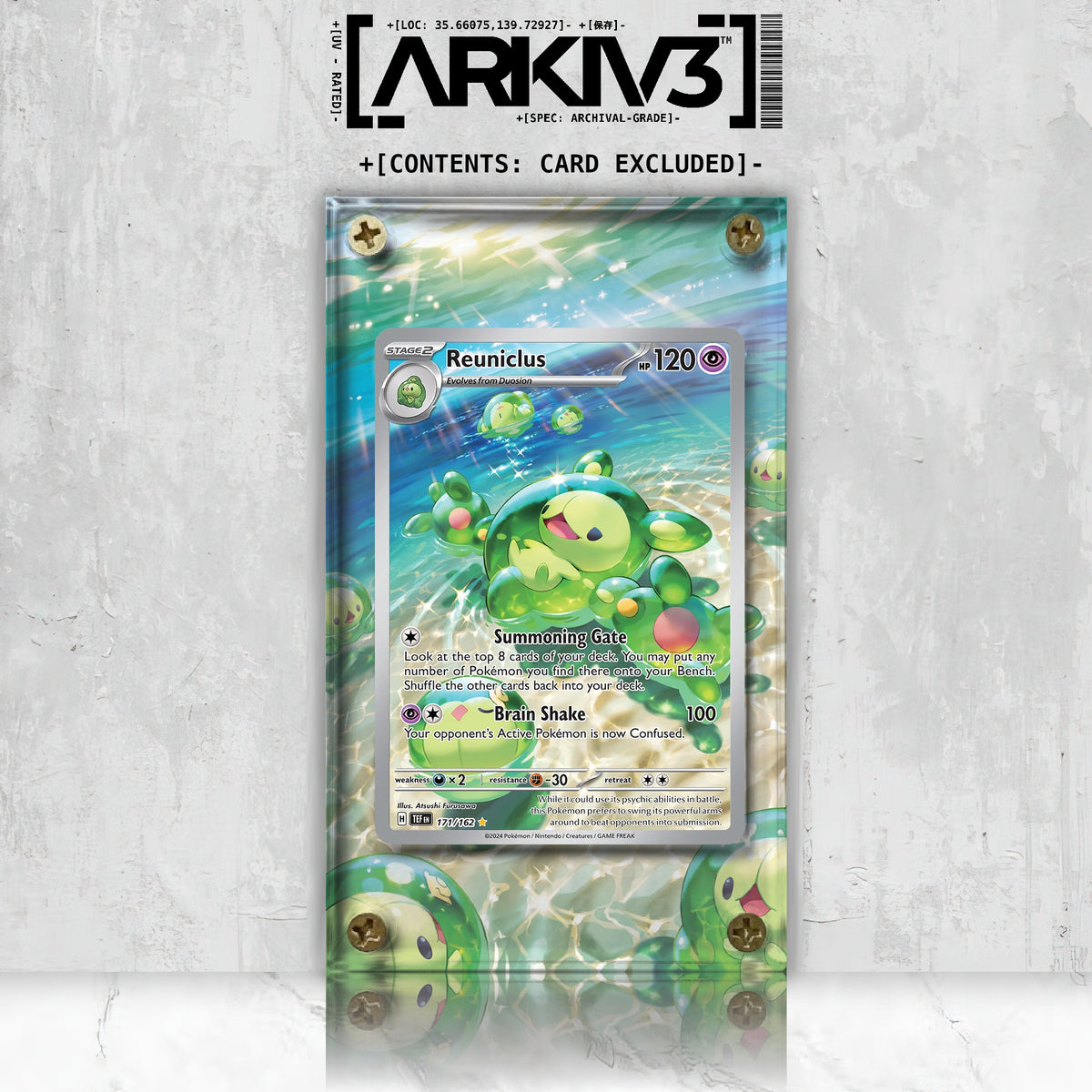 [UNIT: 171/162] // Reuniclus Extended Art Display Case - Raw