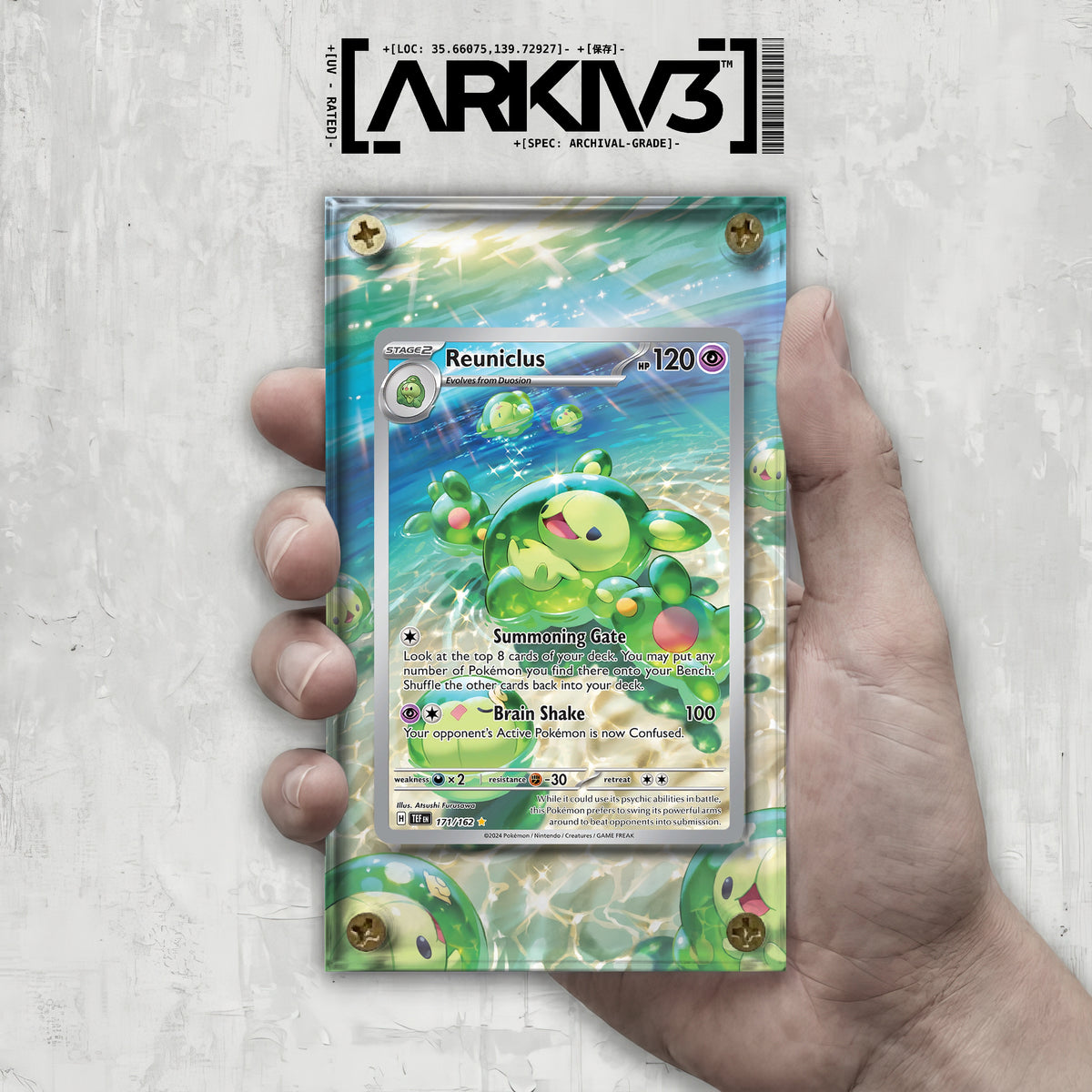 [UNIT: 171/162] // Reuniclus Extended Art Display Case - Raw