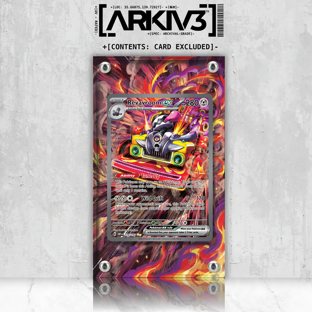 [UNIT: 224/197] // Revavroom ex Extended Art Display Case - Raw