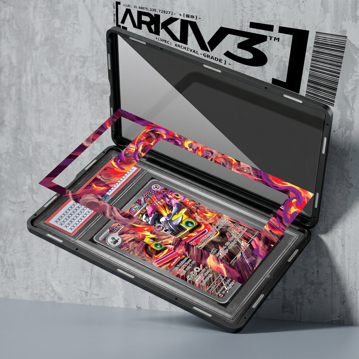 ARKIV3 PSA graded exploded mockup