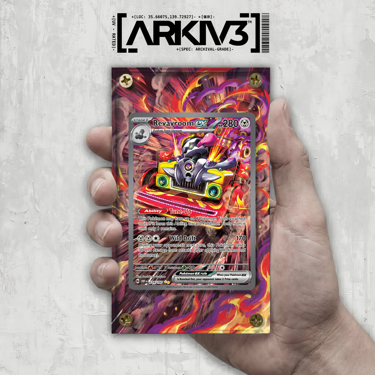 [UNIT: 224/197] // Revavroom ex Extended Art Display Case - Raw