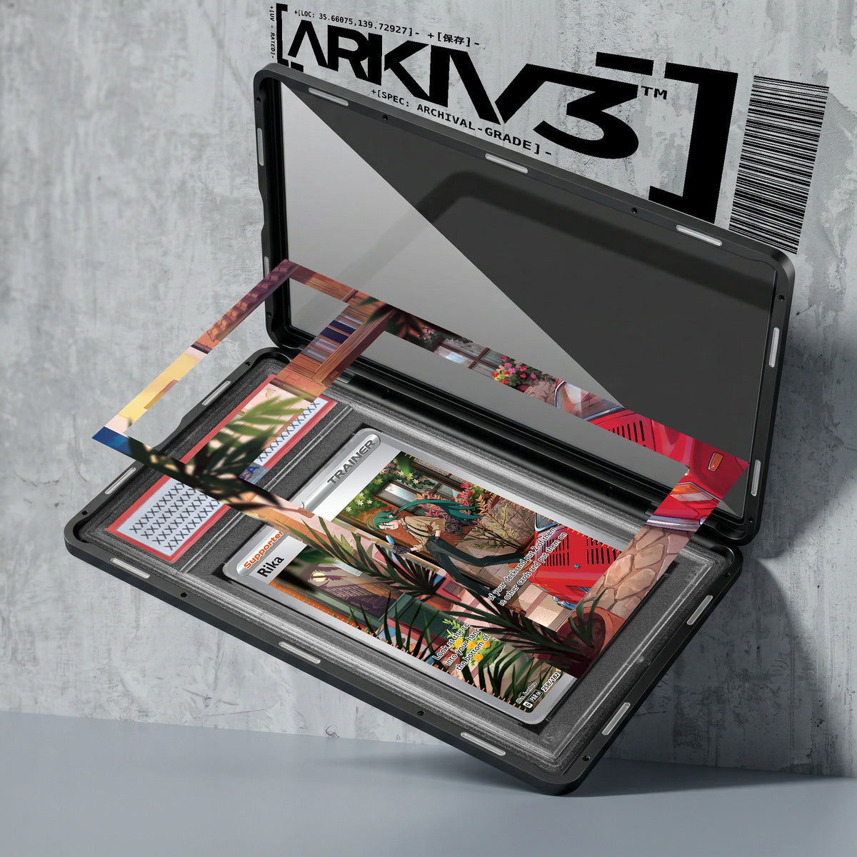 ARKIV3 PSA graded exploded mockup