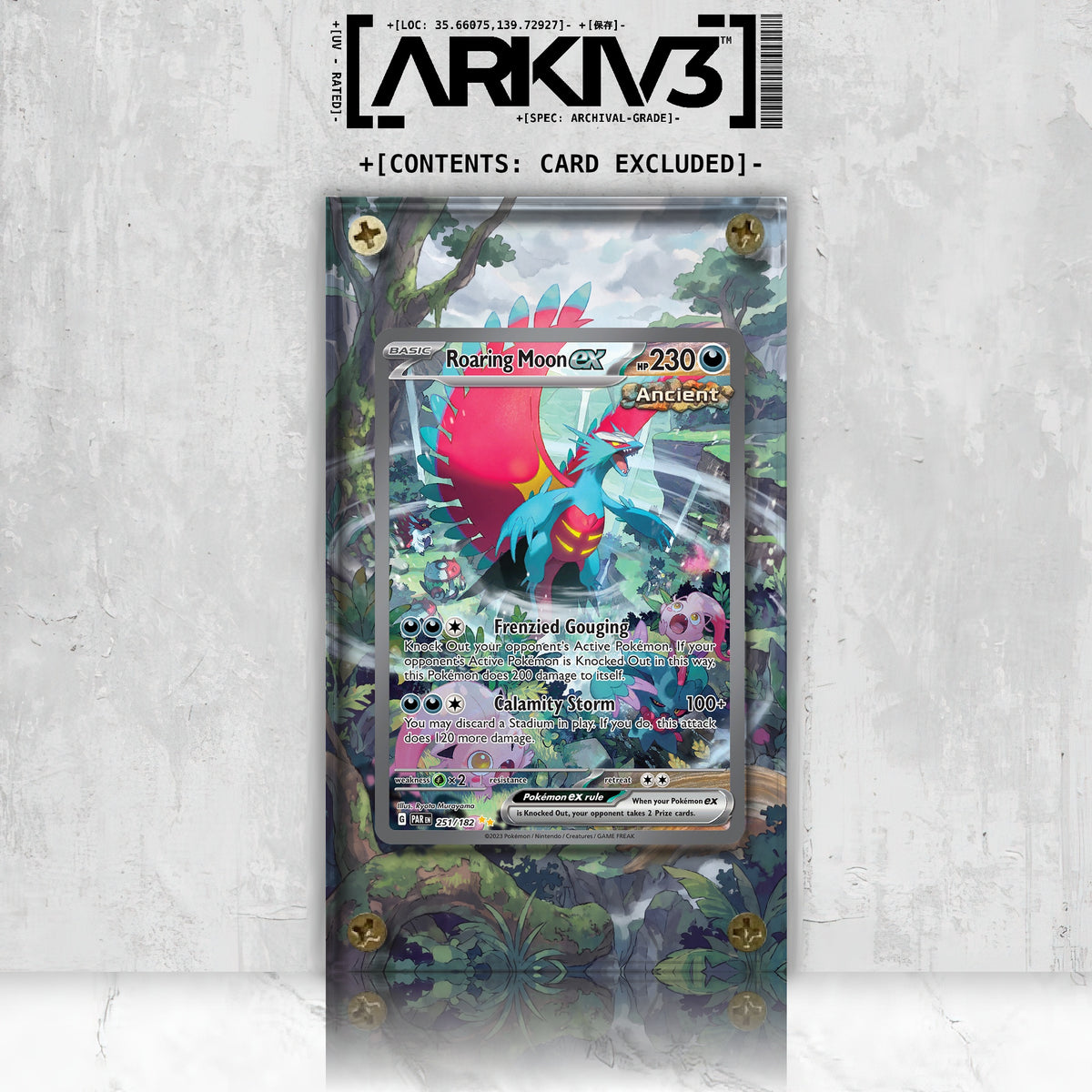 [UNIT: 251/182] // Roaring Moon ex Extended Art Display Case - Raw