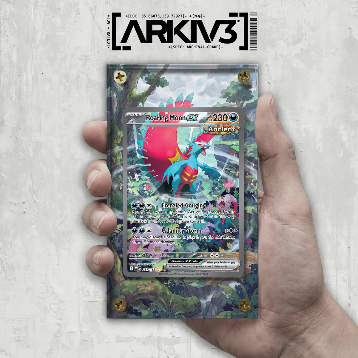 [UNIT: 251/182] // Roaring Moon ex Extended Art Display Case - Raw