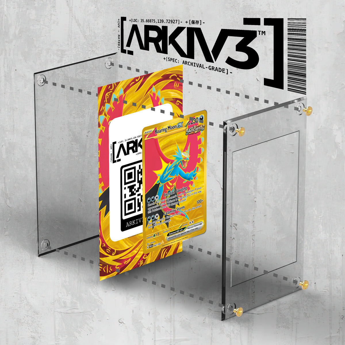 [UNIT: 262/182] // Roaring Moon ex Extended Art Display Case - Raw
