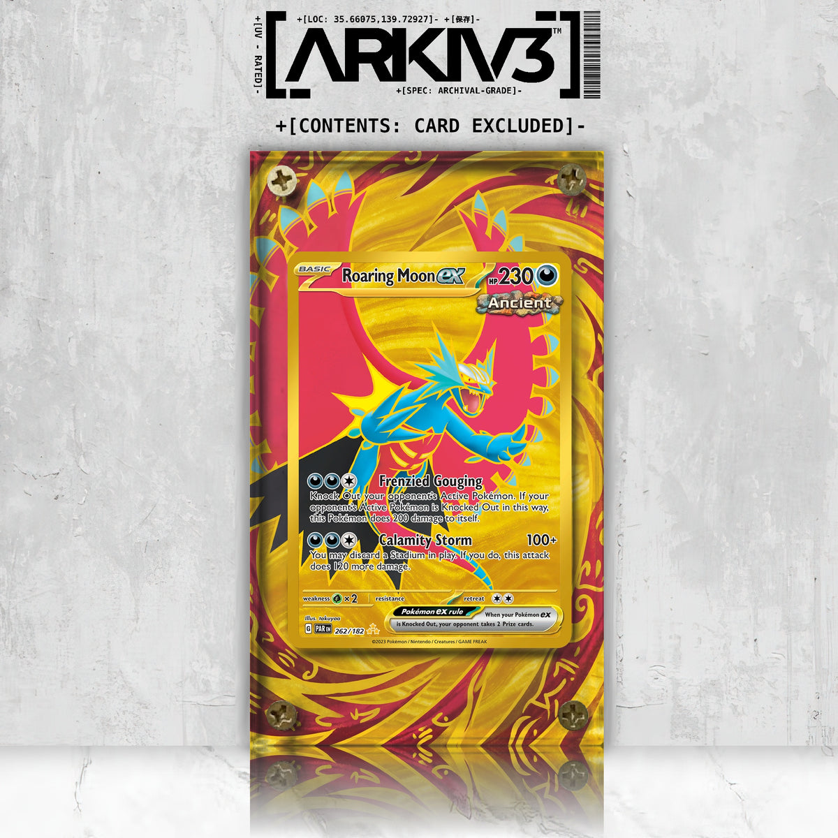 [UNIT: 262/182] // Roaring Moon ex Extended Art Display Case - Raw