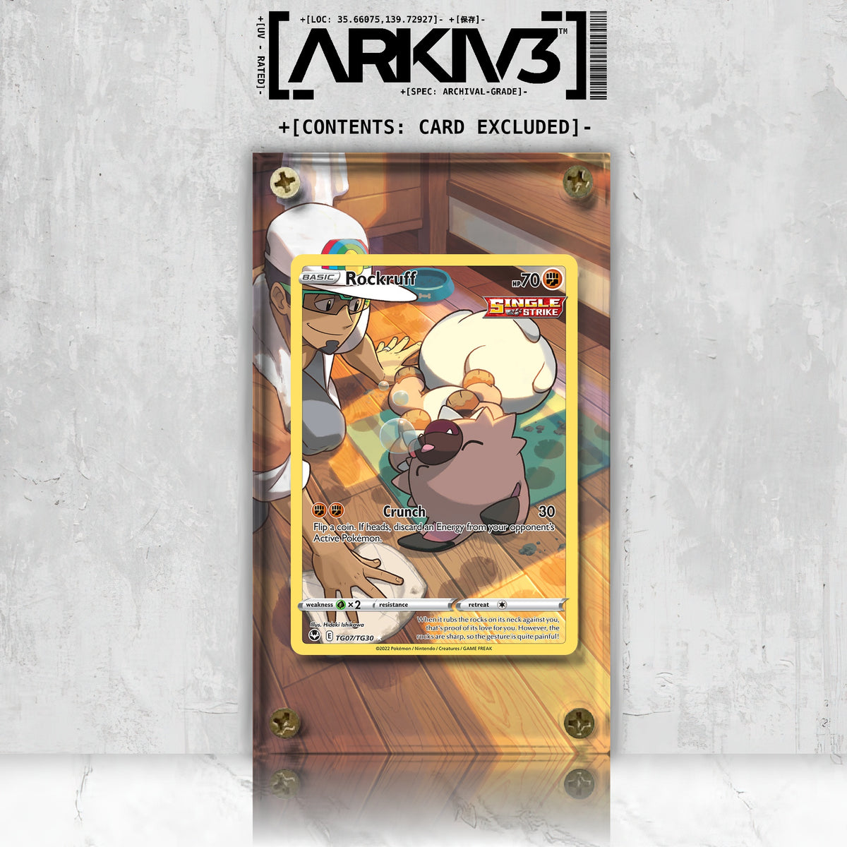 [UNIT: TG07/TG30] // Rockruff Extended Art Display Case - Raw