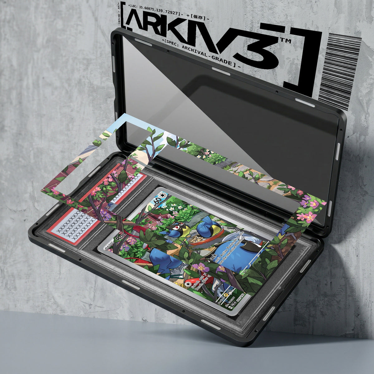 ARKIV3 PSA graded exploded mockup