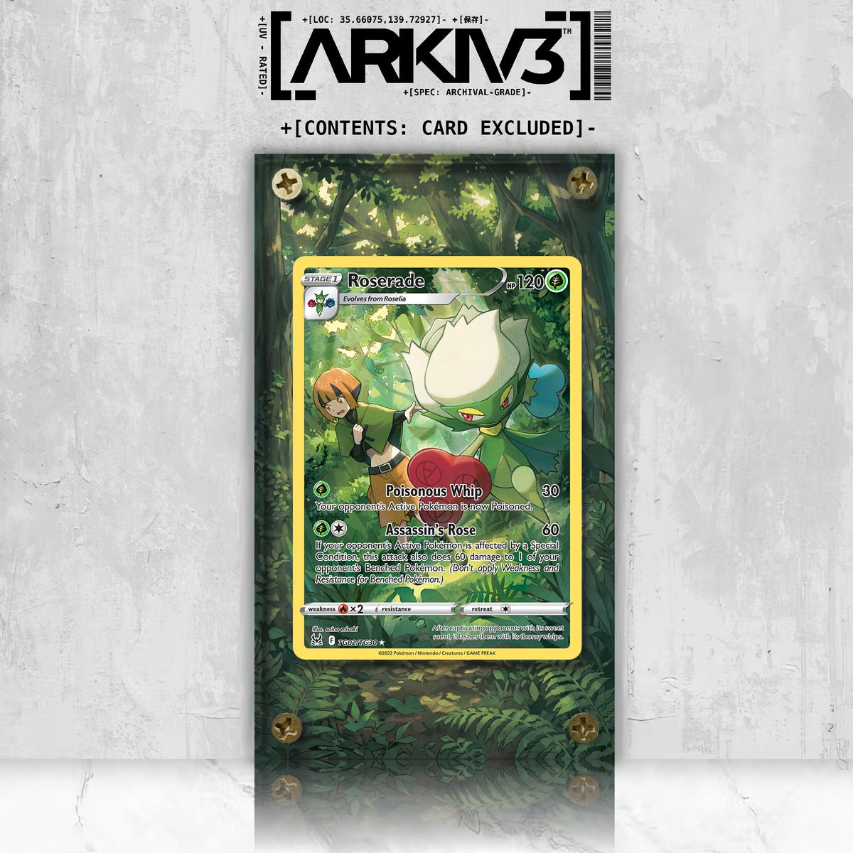 [UNIT: TG02/TG30] // Roserade Extended Art Display Case - Raw
