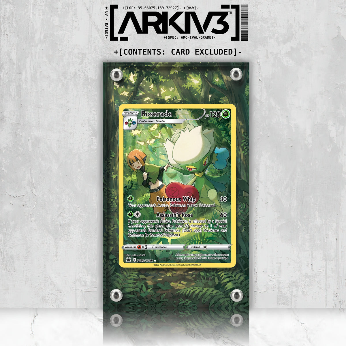 [UNIT: TG02/TG30] // Roserade Extended Art Display Case - Raw