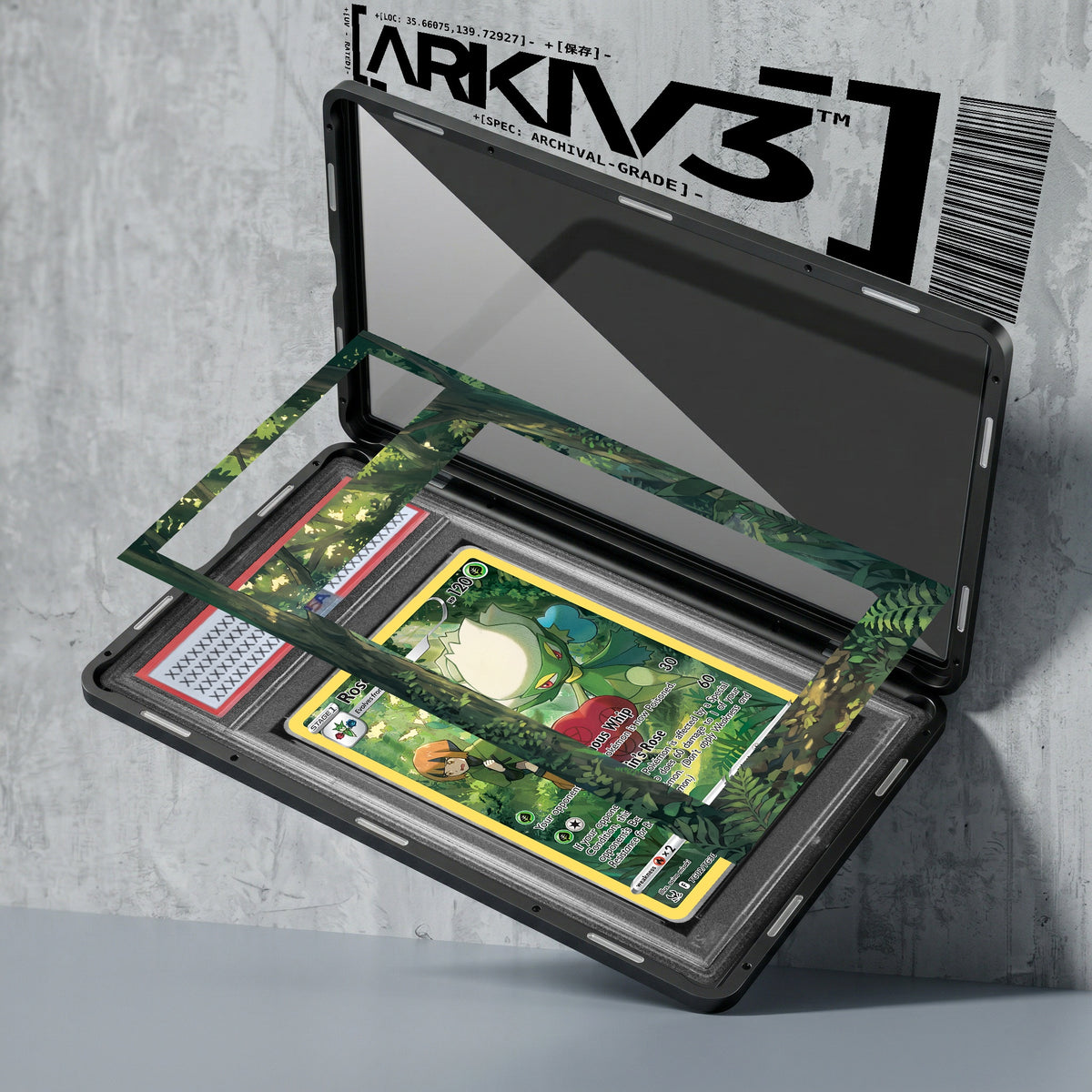 ARKIV3 PSA graded exploded mockup