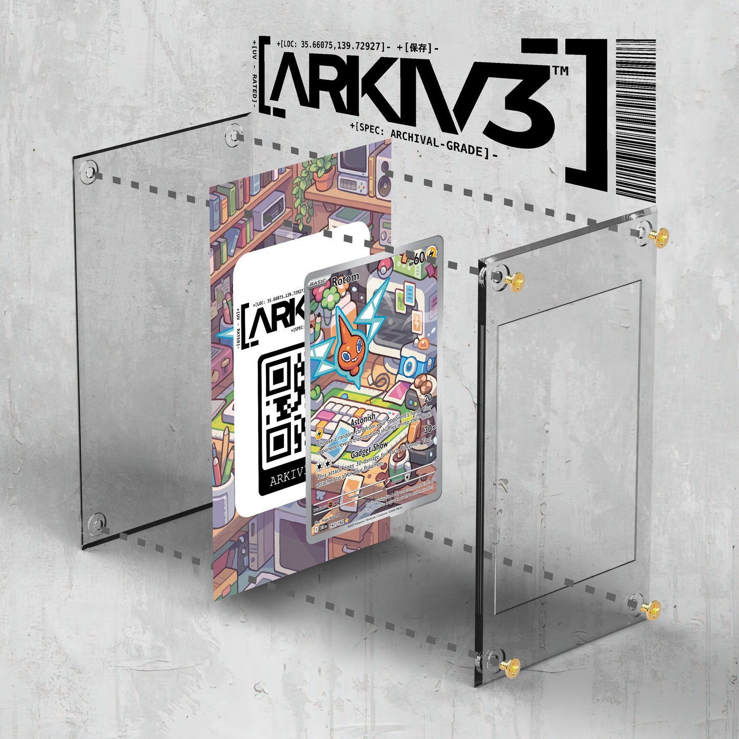 [UNIT: 197/182] // Rotom Extended Art Display Case - Raw