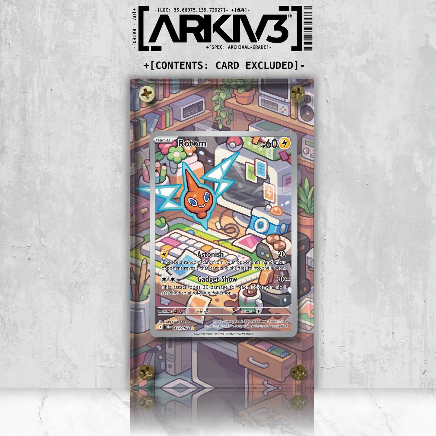 [UNIT: 197/182] // Rotom Extended Art Display Case - Raw