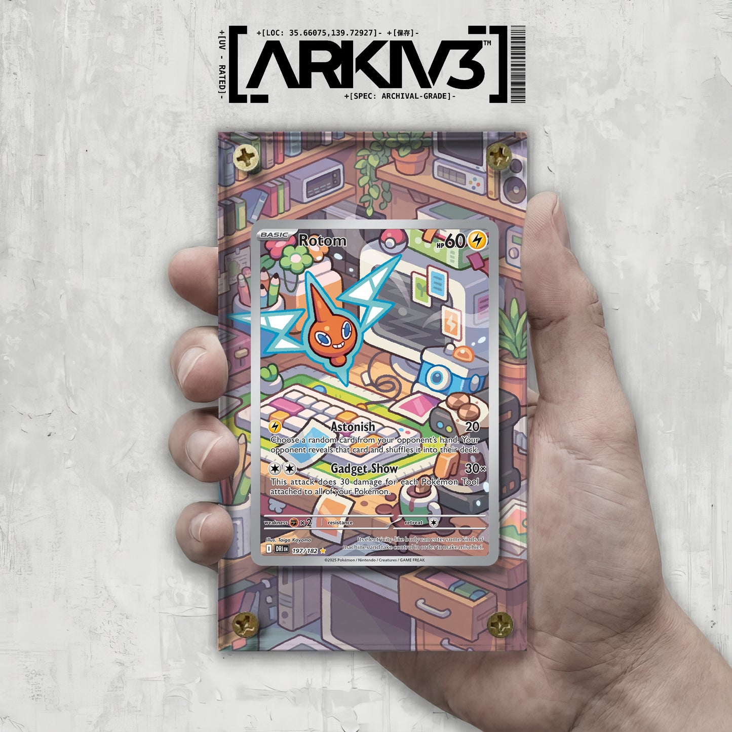 [UNIT: 197/182] // Rotom Extended Art Display Case - Raw
